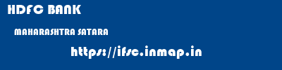 HDFC BANK  MAHARASHTRA SATARA    ifsc code